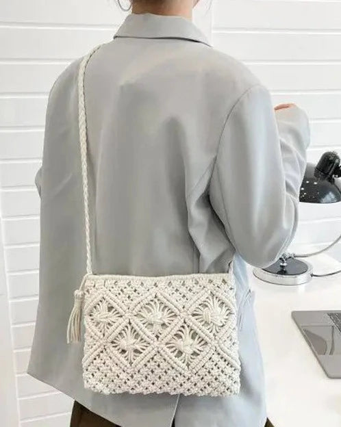 Stylish Boho Macrame Sling Bag - Leechoo